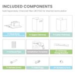 60cm Stainless Steel Chimney Cooker Hood with LED Light