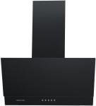 Black angled extractor fan for cookers