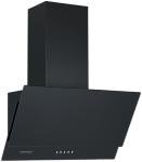 Black angled extractor fan for cookers