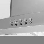 CIARRA 90cm Curved Glass Wall Cooker Hood