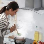 CIARRA 90cm Curved Glass Wall Cooker Hood