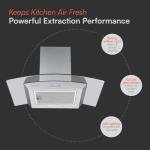 Cookology 70cm Chimney Cooker Hood with LED lights