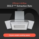 Cookology 70cm Chimney Cooker Hood with LED lights