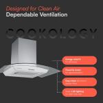 Cookology 70cm Chimney Cooker Hood with LED lights