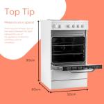 SIA ESCA51W 50cm Electric Cooker with Grill