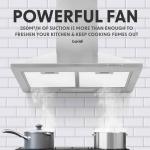 Baridi 60cm Cooker Hood with Carbon Filters