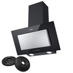 CIARRA Angled Cooker Hood with Carbon Filters & LED Lights