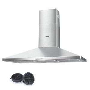 90cm Chimney Cooker Hood with LED and Filters