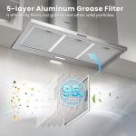 90cm Chimney Cooker Hood with LED and Filters