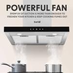Baridi 60cm Stainless Steel Chimney Cooker Hood