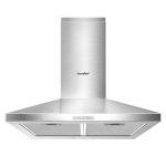 60cm Stainless Steel Chimney Cooker Hood with LED