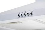 White Pyramid Cooker Hood with 3 Speeds