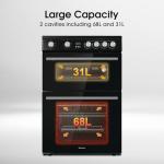 Hisense Electric Cooker with Ceramic Hob-Black, A Rated