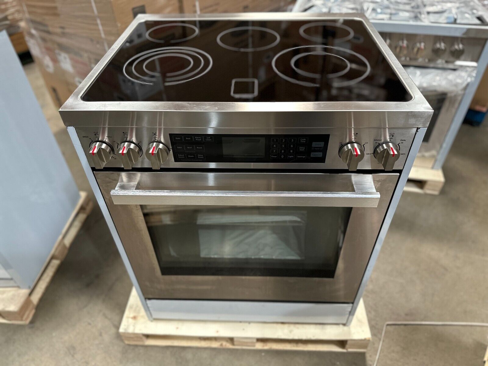Electric Range Cooker, 5 Burners, 30in
