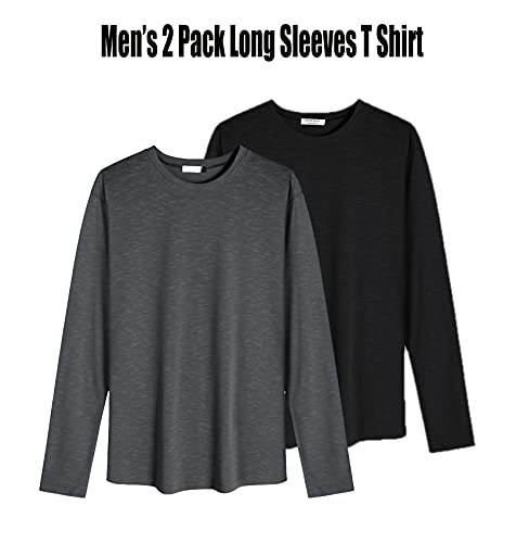Hipster Tee for Big & Tall Men - Black/Grey