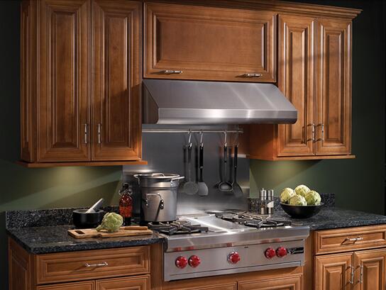 Elite 30" Stainless Chimney Hood with Curved Glass