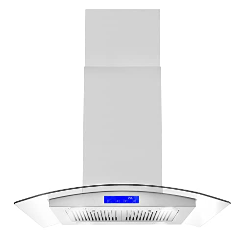 Island Mount Range Hood with Soft Touch Controls