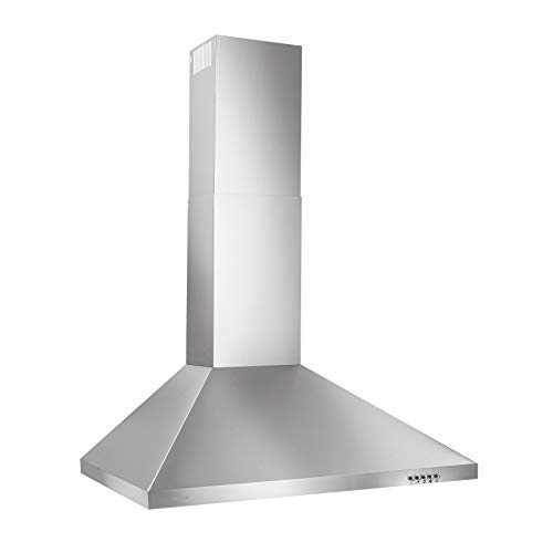 Stainless Steel 30" Convertible Range Hood with LED
