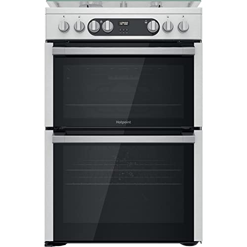 Hotpoint Dual Fuel Double Cooker - Stainless Steel