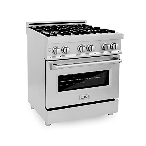 30" ZLINE Stainless Dual Fuel Range with Grill