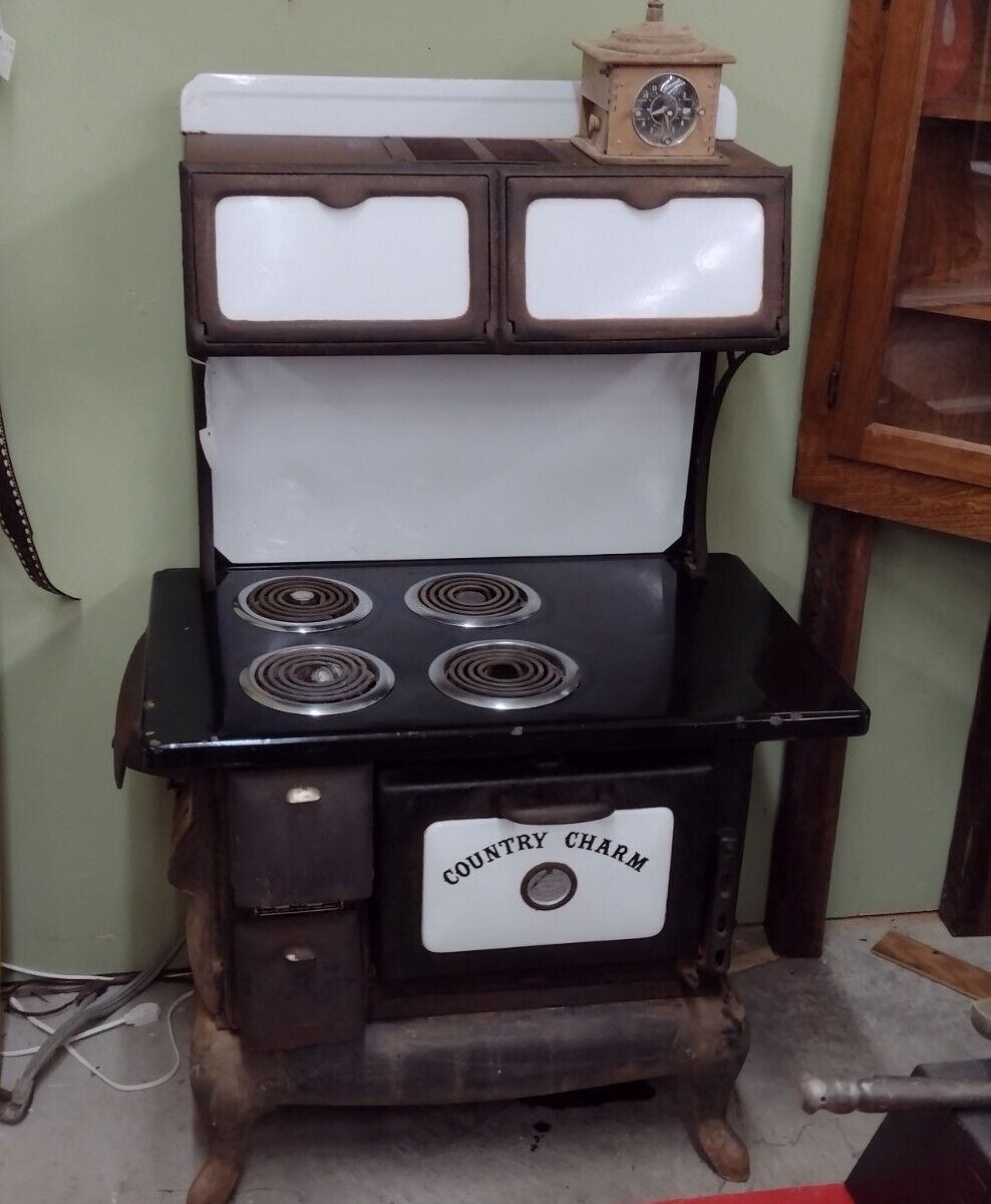 Country Charm Vintage Electric Range with Timer