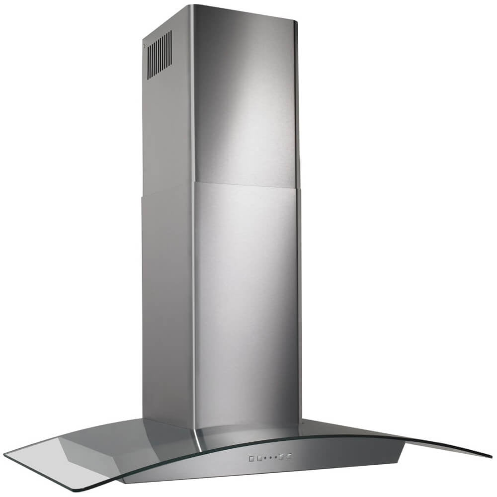 Glass Canopy Chimney Hood, 500 CFM Stainless