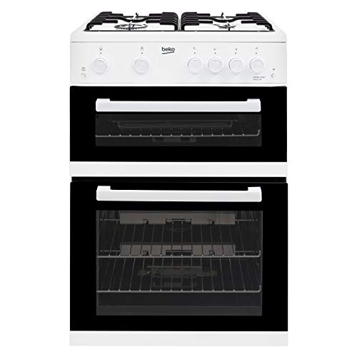 Beko 60cm Double Oven Gas Cooker - White