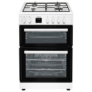 60cm White Dual Fuel Range Cooker by electriQ