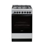 Indesit Freestanding 50cm Duel Fuel Cooker - Silver