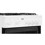 Beko 60cm Double Oven Gas Cooker - White