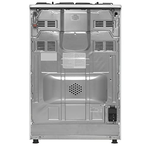 60cm White Dual Fuel Range Cooker by electriQ