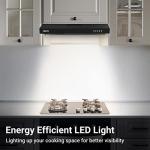 CIARRA 60cm Wall-Mounted Range Cooker Hood