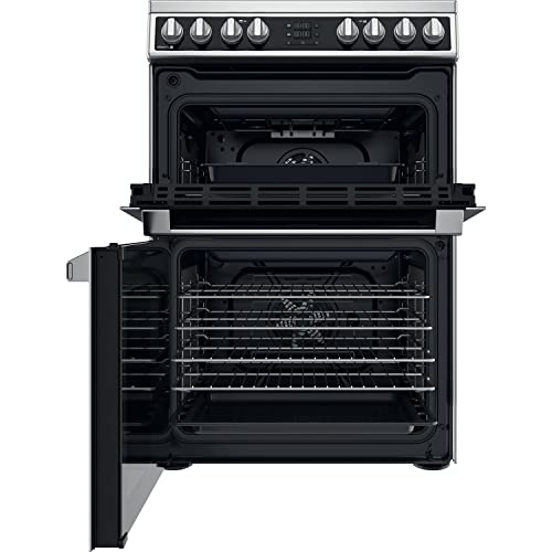 Hotpoint 60cm Double Fan Oven Electric Cooker