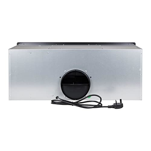 ElectriQ 72cm White Glass Canopy Cooker Hood