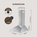 FIREGAS 60 cm Stainless Steel Chimney Hood