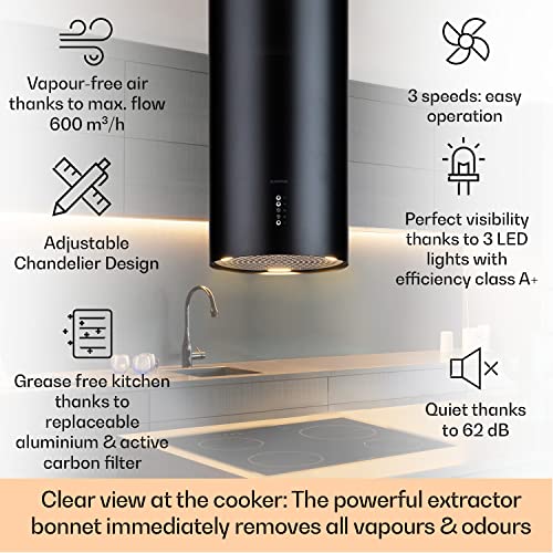 Klarstein Island Cooker Hood with Adjustable Timer
