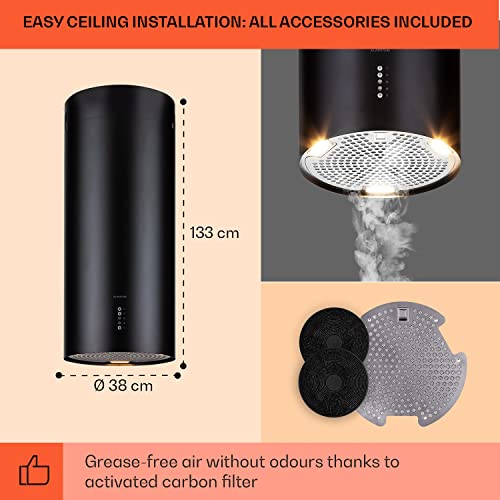 Klarstein Island Cooker Hood with Adjustable Timer