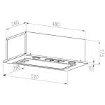 SIA 52cm Built-In Cooker Hood Extractor Fan