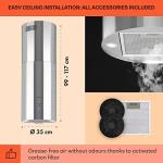 Klarstein Chandelier Island Cooker Hood, 650m³/h