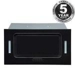 SIA 52cm Black Glass Built-In Cooker Hood