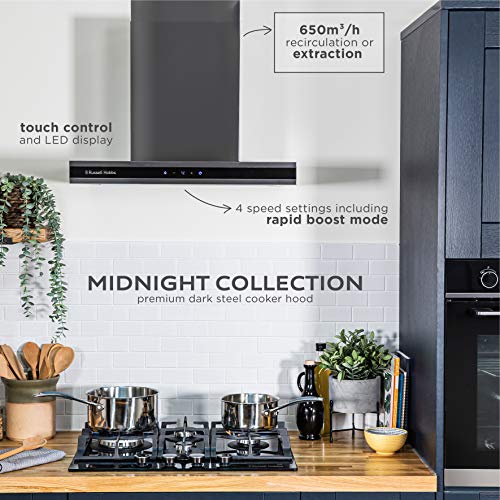 Russell Hobbs 60cm Dark Steel Cooker Hood