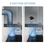 Comfee' 60cm Black Under Cabinet Extractor Hood