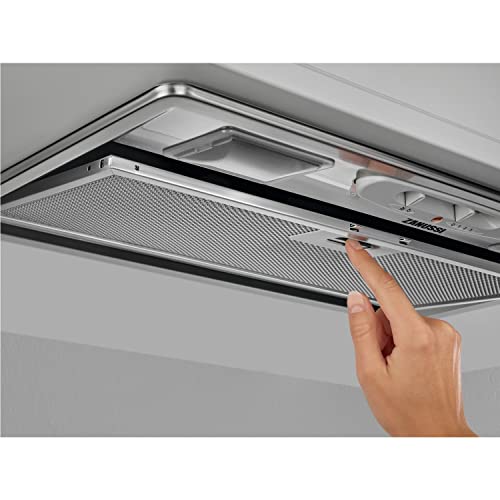 Zanussi 52cm Silver Canopy Cooker Hood
