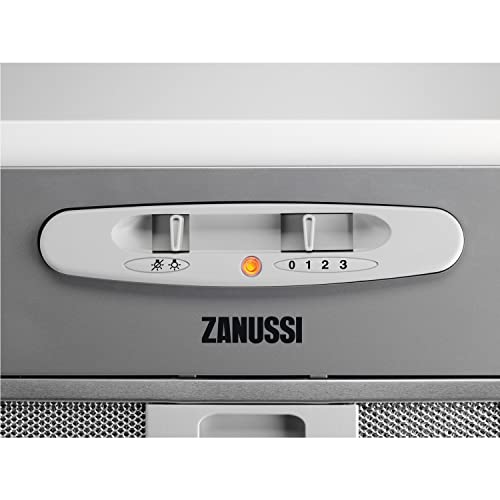 Zanussi 52cm Silver Canopy Cooker Hood