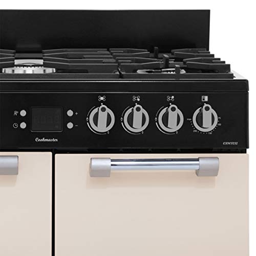 Leisure CK90 Gas Hob - Black & Cream