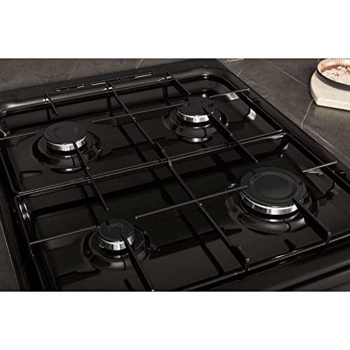 Hotpoint 50cm Black Double Cavity Gas Cooker