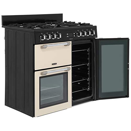 Leisure CK90 Gas Hob - Black & Cream