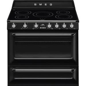 Smeg Victoria TR90IBL2 90cm Induction Range Cooker - Black