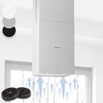 Klarstein Structura Island Extractor Hood, Silver