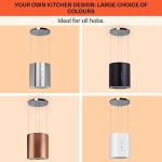 Klarstein Chandelier Island Cooker Hood, 558m³/h Airflow